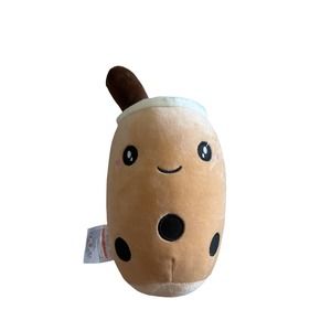 Niuniu Daddy Plush Boba Bubble Tea Brown Kawaii 8” Stuffed Squishy Cute Brown